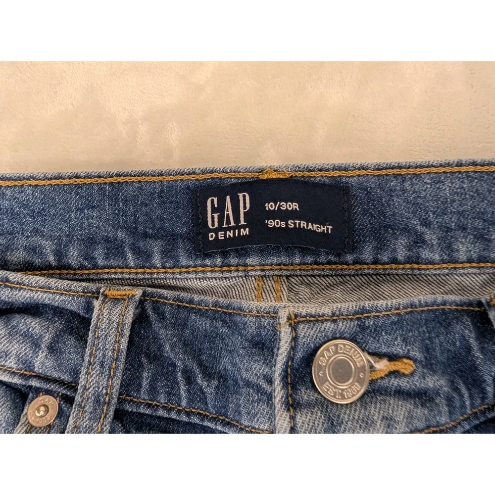 Gap Women's Blue Jeans 10/30 R Denim 90's Straight Vintage Inspired